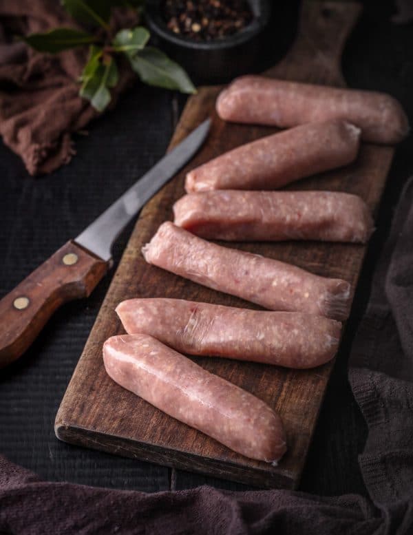 duck and plum sausages