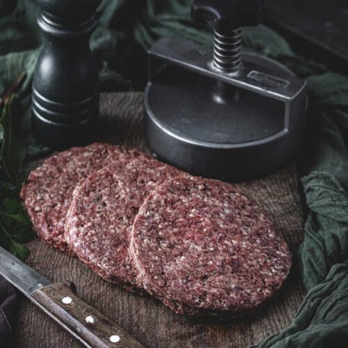 4 x 6oz VENISON BURGERS