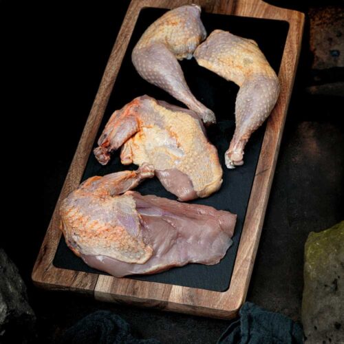2 filleted pheasant