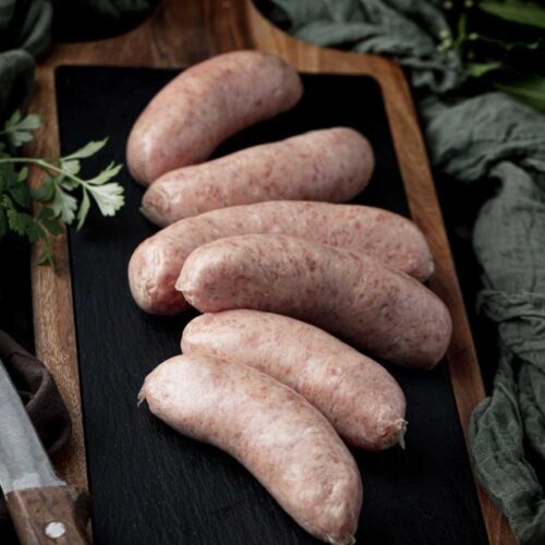 large pork sausages