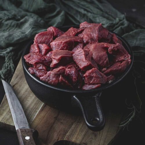 diced venison
